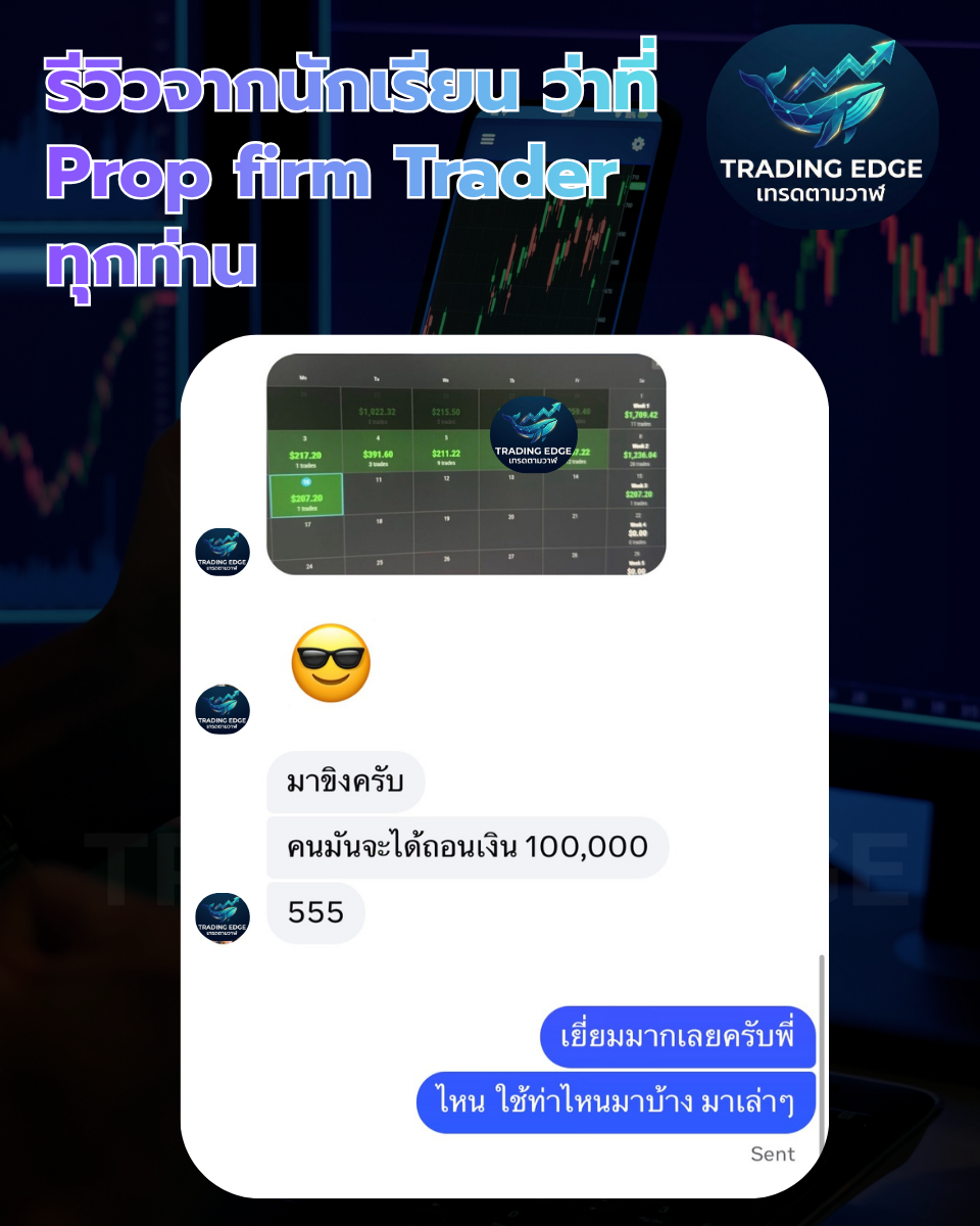 รีวิวจาก นักเรียนเทรดตามวาฬ
