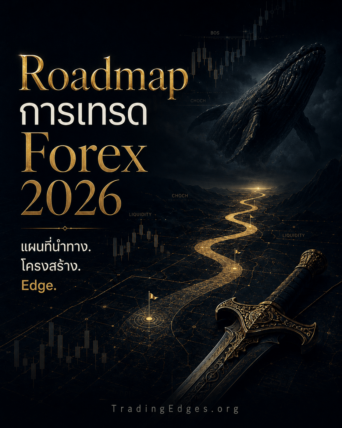 Roadmap การเทรด Forex 2026 — แผนที่นำทาง. โครงสร้าง. Edge. · ซีรีส์ Premium จาก TradingEdges